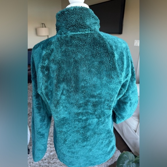 The North Face MEDIUM Deep Teal Ultra Silky Soft Fleece Half Zip Pullover - Picture 2 of 9